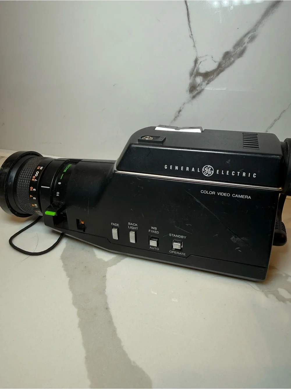 Vintage GE General Electric Color Camera Japan Lens 1984 VCR Camcorder UNTESTED